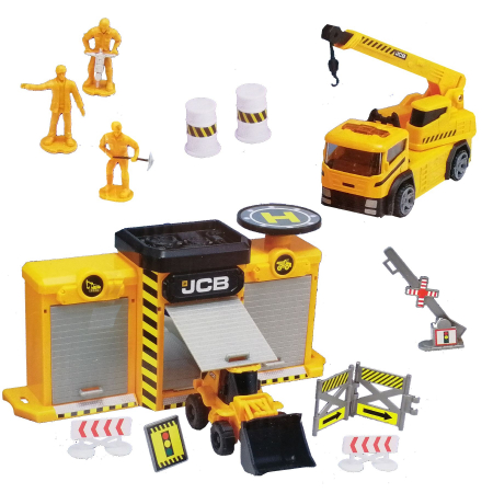 Plac Budowy JCB Garaż Koparka Dźwig Teamsterz